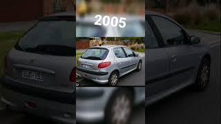 evolution of Peugeot 206