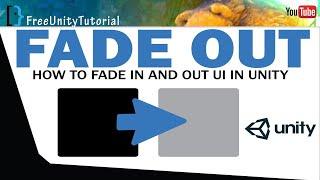 How to make Image Fade in and fade out effect in Unity3d