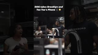 DDG is still taking Tee Tee’s phone ‍️ #ddg #brooklynfrost #teetee #shorts