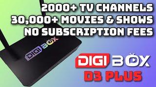 Free Streaming TV, Movies and Series - DigiBox D3 Plus Android TV Box Review