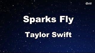 Sparks Fly - Taylor Swift Karaoke【No Guide Melody】