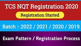 TCS NQT Registration Started | apply for tcs nqt | 2022 / 2021 / 2020 / 2019 | Intellective Tech