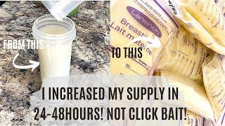 TIPS ON HOW I INCREASED MY BREASTMILK SUPPLY FAST!