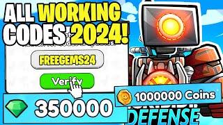 *NEW* ALL WORKING CODES FOR SKIBIDI TOWER DEFENSE IN 2024! ROBLOX SKIBIDI TOWER DEFENSE CODES