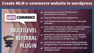 Create MLM website in wordpress | MLM E-commerce website in wordpress