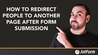 How to redirect people to another page after form submission