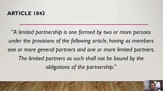 BAAE 2 - Limited Partnership (Chapter 4 - Limited Partnership)