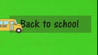 Back to school || greenscreen