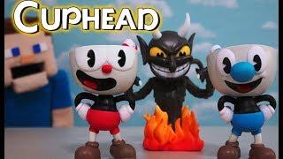 Cuphead Funko Pop Vinyl Toys Action Figure Set Mugman Devil Rap Gameplay Review song Puppet Steve