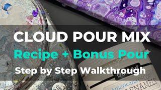 Acrylic Pouring STEP by STEP Cloud Pour Recipe: Fluid Art Tutorial