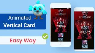 Animated Avengers Vertical Card | Flutter | Easy Way