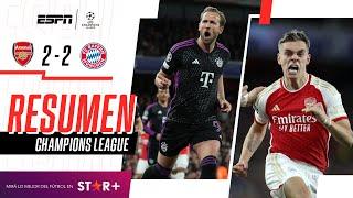 ¡PARTIDAZO TOP EN EL EMIRATES E IGUALDAD ENTRE GUNNERS Y BÁVAROS ! | Arsenal 2-2 B. Munich | RESUMEN