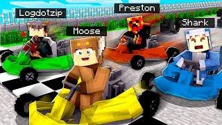 YOUTUBER CAR RACE! (WITH PRESTONPLAYZ, LOGDOTZIP, & 09SHARKBOY)