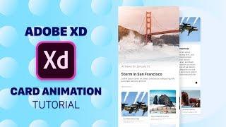 Smooth Card Animation in Adobe XD | Auto Animate Tutorial | Design Weekly