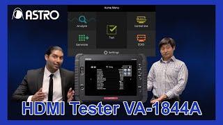 ASTRODESIGN, Inc  Product PR Video   HDMI 2 0 Portable Analyzer VA 1844A Part 1  General Overview