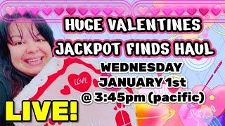 HUGE VALENTINE’S DAY JACKPOT HAUL! Join me Live! 