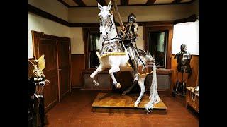 A look around a 1480's full plate horse armour, or bard.