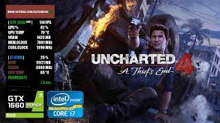 Uncharted 4: A Thief's End | GTX 1660 Super 6GB + i7-6700 + 16GB RAM