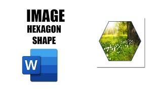 How to insert image into hexagon shape in word 2010