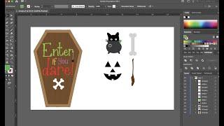 LIVE REPLAY----Designing Halloween SVG Files.