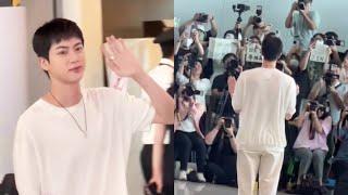 240711 BTS Jin at incheon airport heading to Paris for Olympics as torch bearer