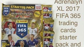 Adrenalyn XL 2017 panini FIFA 365 trading cards starter pack and 11 packets