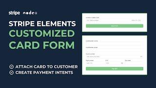 Stripe Elements - Build a custom card form