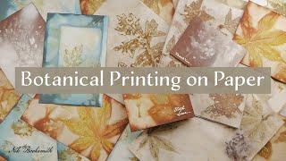 Botanical Printing on Paper | Method & Techniques