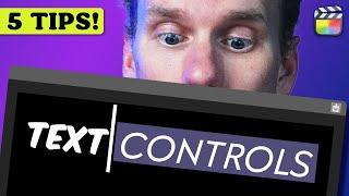 All about the text controls in Final Cut Pro