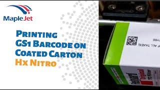 Printing GS1 Barcode onto Coated Box