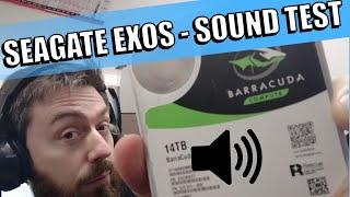 Seagate EXOS Data Center HDD Noise Level Test