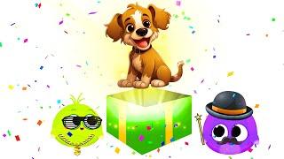 Open Animal Surprise Boxes With Giligilis | Fun English Learning With Animal Vocabulary