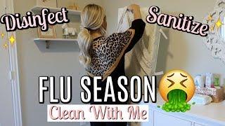 CLEAN, SANITIZE AND DISINFECT MY HOUSE WITH ME | FLU SEASON | Tara Henderson