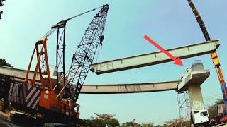 Fastest Modern Bridge Construction Technology. Quay Wall Construction Machinery & Equipment