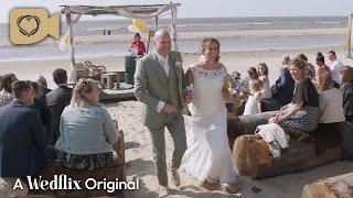 Bruiloft ceremonie op het strand voor Eelco & Dorien - Trouwfilm