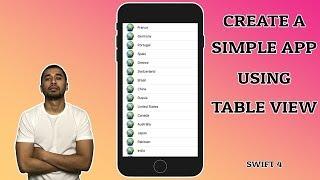 Swift 4: How to build a simple table-based app using UITableView?