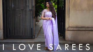 Roman Livia Organza Saree | Organza Saree Party Wear Look - I Love Sarees