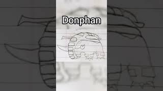 Phanpy Donphan And Drawing Pokemon #pokemon #phanpy #donphan #flame @Flamekaizerdrawz