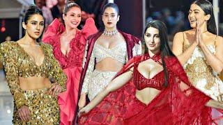 Actresses Ramp Walk At Jio World Plaza Launch | Nora Fatehi, Shehnaaz Gill, Rashmika, Jhanvi & Sara