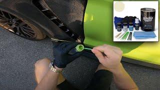 HOW WELL DOES AMAZON TOUCH UP PAINT WORK ON A GRABBER LIME MUSTANG GT!? (HONEST REVIEW) #FORD #5OH