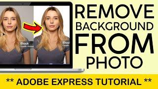 How to Remove Background From A Photo on Adobe Express Web | FREE 2024