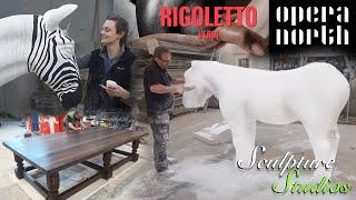 Rigoletto Zebra & Table - Opera Stage Props by Sculpture Studios