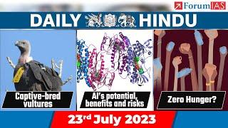 Daily Hindu News Analysis | 23 July 2023 | Daily Hindu UPSC Current Affairs | Forum IAS