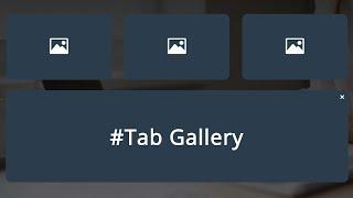 how to create a tabbed image gallery with CSS and JavaScript.