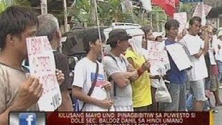 24oras: KMU, pinagbibitiw sa puwesto si Labor Sec. Rosalinda Baldoz