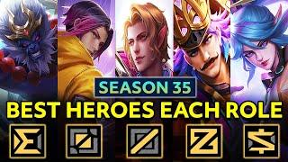 Top 15 Best Hero to Solo Rank Season 35 | Mobile Legends