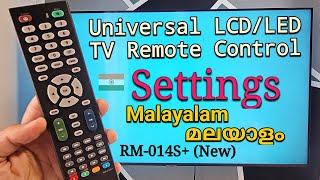Universal TV Remote Settings | How To Program/Set RM-014S+ (Malayalam മലയാളം)