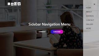 How To Make Sidebar Menu | Create Vertical Navigation Menu In HTML CSS JavaScript