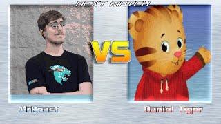 M.U.G.E.N BATTLES | Mr. Beast vs Daniel Tiger | YouTube vs Daniel Tiger's Neighborhood