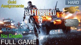 Battlefield 4 Full Gameplay Walkthrough No Death Run on Hard with Gold Assignments & Collectibles